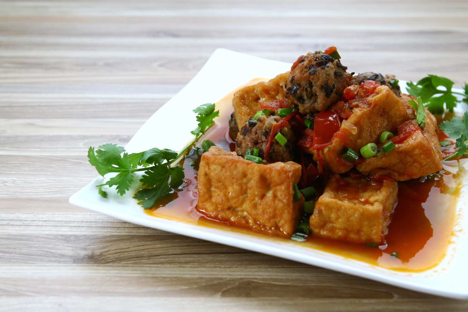 Vietnamese Food Dau Phu Sot Ca Chua 