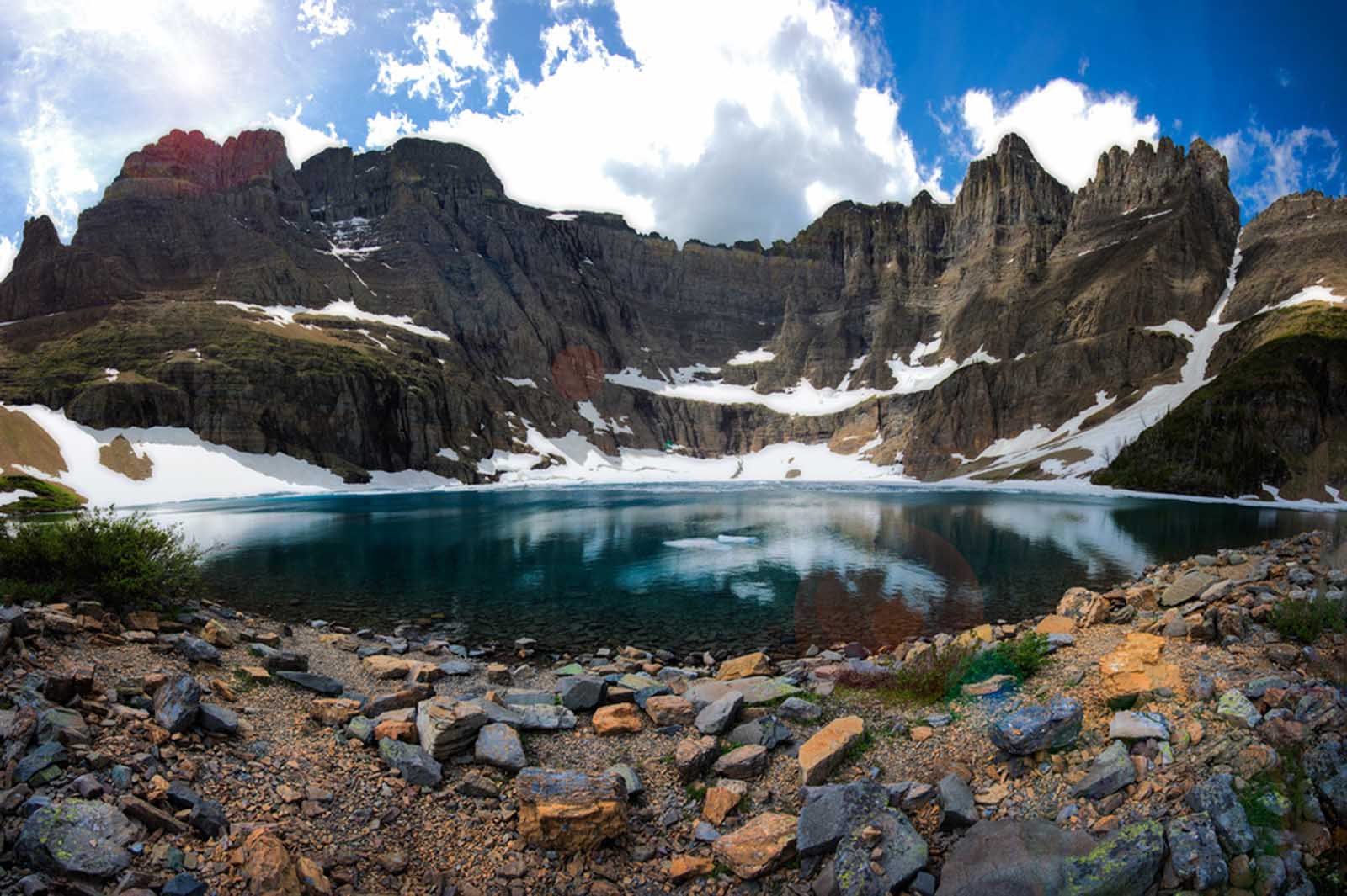 glacier national park hikes iceberg lake